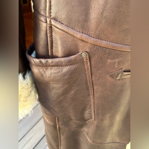 Ralph Lauren 100% sheep skin shearling coat - Picture 6 of 9
